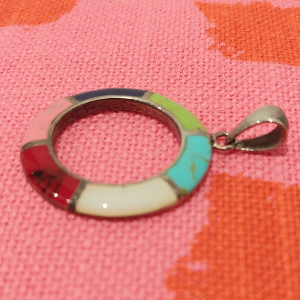 Stunning 925 Multi Stone Pendent - image 3